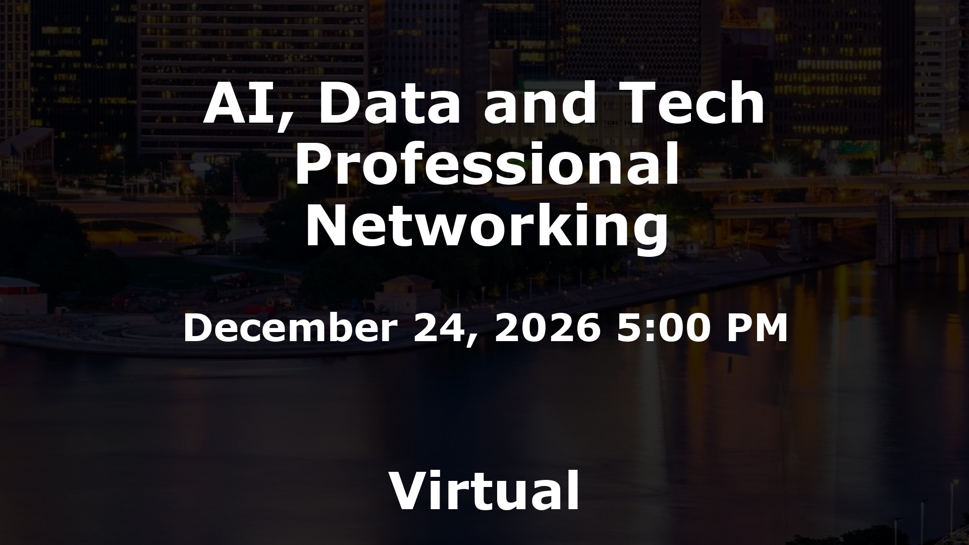 AI, Data and Tech Professional Networking event image